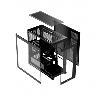 Корпус ПК без БП Ocypus Gamma C72 BK ATX/mATX/ITX 3xUSB Черный Gamma-C72-BKD000XX-GL