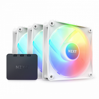 Вентилятор для корпуса NZXT F120RGB CORE + контроллер (3-pack) белый