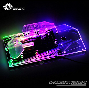 Водоблок GPU полного покрытия Bykski N-IG2080TIVXOC-X <для RTX 2080Ti >