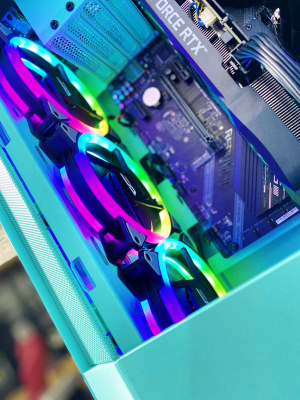 Компьютер MOON EMERALD <10400F/B460 Asus ROG STRIX/16GB/NVME256GB/HDD1TB/RTX3060 12GB>