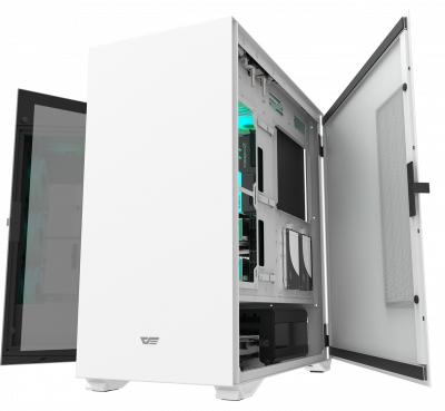 Корпус ПК без БП DarkFlash DLX22 White <EATX, 2x3.5, 1xUSB 3.0, 1xUSB2.0, 1xType C, Audio>