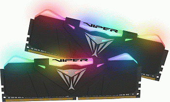 Оперативная память DDR4 PC-21300 (2666 MHz) 16Gb (8GB*2) PATRIOT VIPER RGB <1x8, геймерская серия>