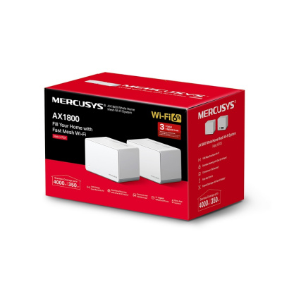 Домашняя Mesh Wi-Fi система GbE AX1800 Mercusys Halo H70X(2-pack) Wi-Fi 6 Домашняя Mesh Wi-Fi система GbE AX1800 Mercusys Halo H70X(2-pack) Wi-Fi 6