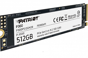 Накопитель SSD M.2 NVME Patriot  512GB P300 2280 <R/W 1700/1200>