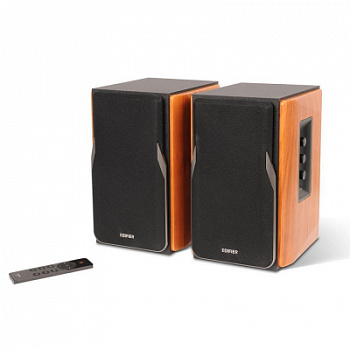 Акустическая система Bluetooth Edifier R1380DB Brown <2.0, RMS 42Вт, 55Гц-20кГц, BT, Line in, Пульт>