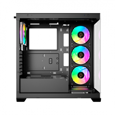 Корпус ПК без БП Ocypus Gamma C72 BK ARGB ATX/mATX/ITX 3xUSB Черный Gamma-C72-BKD400XX-GL