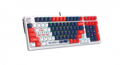 Клавиатура игровая Bloody S98-Navy <USB, механическая, 1,8м>