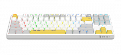 Клавиатура игровая Bloody S87 WHITE