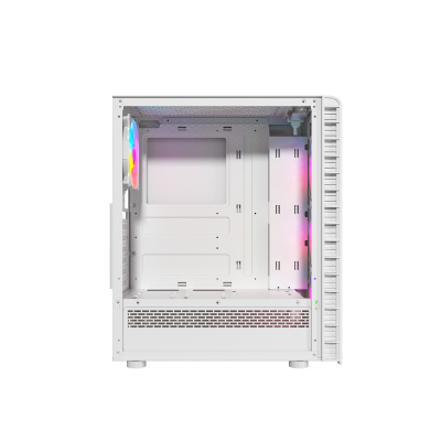 Корпус Wintek Energy JX188-11-M-W TG, ITX/ATX, USB1*3.0/2*2.0, HD-Audio+Mic, 0,5mm, 4*ARGB fan