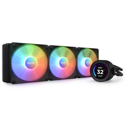 Жидкостная система охлаждения NZXT Kraken Elite 360 RGB <3x120mm RGB, 2.36” LCD Display, GIF, black>