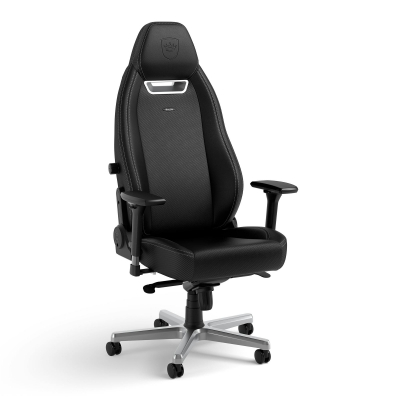 Игровое кресло Noblechairs LEGEND Gaming Chair - Silver Edition <Экокожа, подлокотник 4D, газлифт 4>