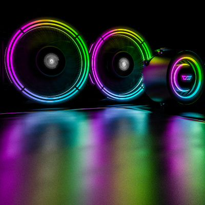 Жидкостная система охлаждения DarkFlash TR240 <RGB, Intel 1700/1200/115x/20xx, AMD AM4/3, FAN120>
