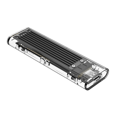 Внешний корпус NVMe M.2 SSD ORICO TCM2-C3-BK-BP <USB3.1, Type-C, 10 Гбит / с,  2 ТБ, 108*34*11.5mm>