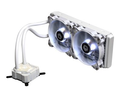 Жидкостная система охлаждения ID-Cooling ICEKIMO 240W <WHITE, LED, FAN120, TDP200W>