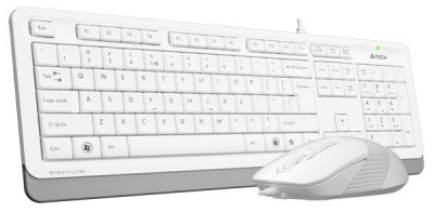 Клавиатура+мышь A4tech Fstyler F1010-WHITE Fstyler USB