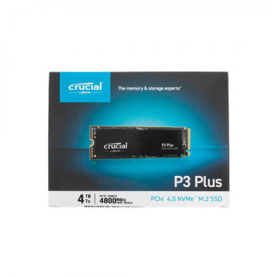 Твердотельный накопитель 4000Gb SSD Crucial P3 Plus M.2 2280 R4800Mb/s W4100MB/s CT4000P3PSSD8