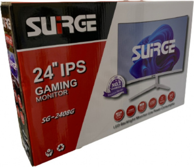 Монитор ЖК 24" SURGE SG-2408G <1920*1080, FHD, HDMI, 165hz, DP, 250cdm>
