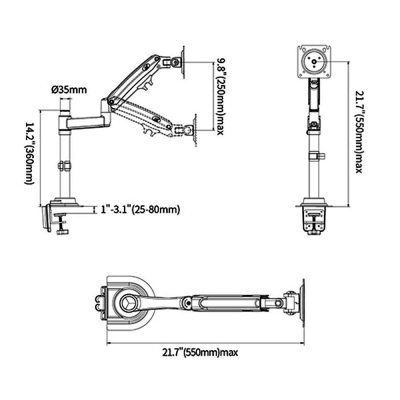Крепление для монитора North Bayou H100 <17''-30''>