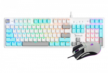 Комплект игровой Bloody S5200 2в1 White