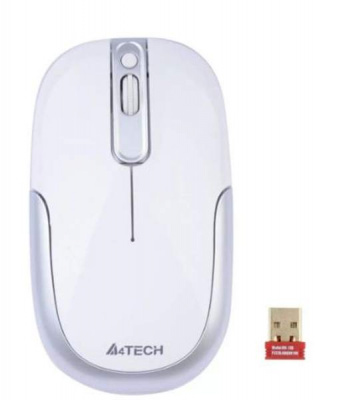 Мышь беспроводная A4tech G9-110 WHITE Оптическая 2,4G USB 1000 dpi