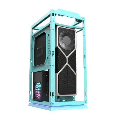 Корпус ПК без БП DarkFlash DLH21 NEO MINT <ITX, 1x3.5, 2xUSB 3.0, 1xType C, 238.8*175*412mm >