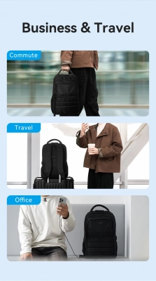 Рюкзак для ноутбука Vention KRMB0 <Laptop Backpack (45cm x 30cm x 15cm) Black>