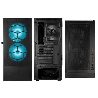 Корпус ПК без БП Kolink Observatory MX Mesh ARGB Midi Tower Case - Black