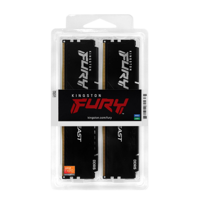 Оперативная память DIMM DDR5 32 GB kit <5600MHz> Kingston Fury Beast (AMD+Intel), KF556C36BBEK2-32, (2x16GB), CL36