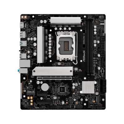 Материнская плата ASRock B860M-X LGA1851 2xDDR5 4xSATA 2xM.2 1xHDMI 1xDP mATX