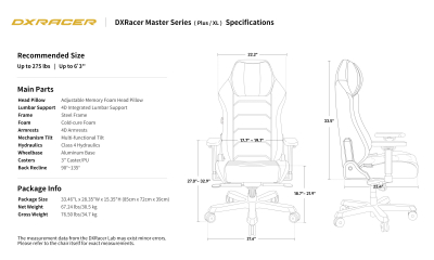 Игровое кресло DX Racer MAS-I238S-N-A3 black