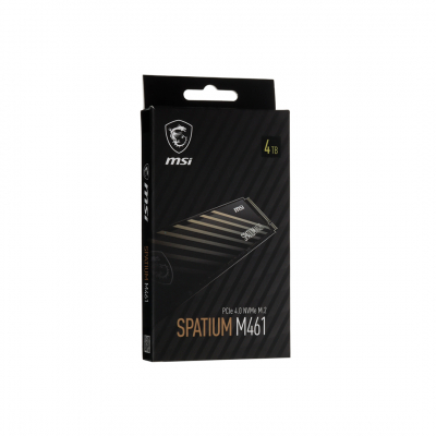 Твердотельный накопитель 4000Gb SSD MSI SPATIUM M461 M.2 PCIe NVMe R5000Mb/s W4200MB/s SPATIUM M461