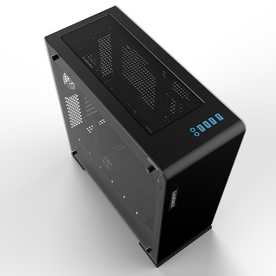 Корпус ПК без БП GameMax M(9)909 Vega Black Temp Glass <ATX, 1х120mmRGB,5x3,5, 4x2,5, HD210x516x491>