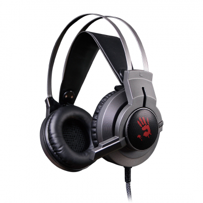 Наушники+микрофон игровые Bloody G437 <Virtual 7.1, 20Hz-20kHz, 32 Om, 100dB (1KHz), 1.8m>
