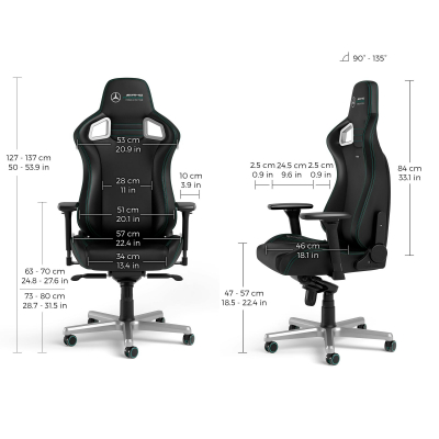 Игровое кресло Noblechairs EPIC Mercedes-AMG Petronas <Экокожа, подлокотник 4D, газлифт 4> Игровое кресло Noblechairs EPIC Mercedes-AMG Petronas <Экокожа, подлокотник 4D, газлифт 4>