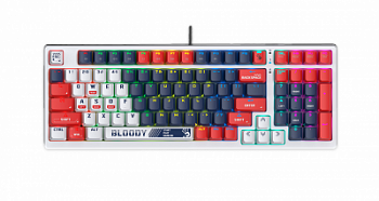 Клавиатура игровая Bloody S98-Navy <USB, механическая, 1,8м>