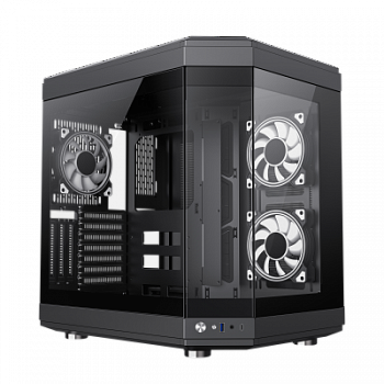 Корпус ПК без БП GameMax HYPE Black <3x120FAN>