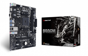 Материнская плата AM4 Biostar B550MH <mATX, 2xDDR4, VGA, HDMI, M2*1, USB3.2*8, USB2.0*6>
