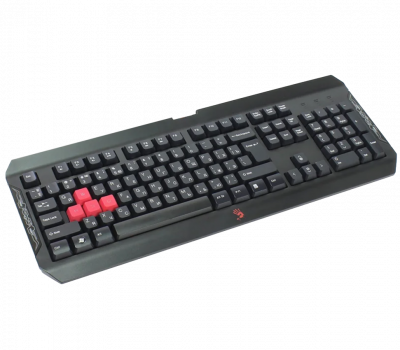 Клавиатура игровая Bloody Q100 USB, LED-подсветка клавиш, 1.8 m