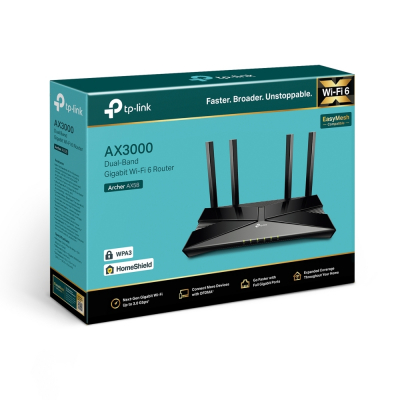Маршрутизатор беспроводной AX3000 GbE Tp-Link Archer AX58 Wi-Fi 6