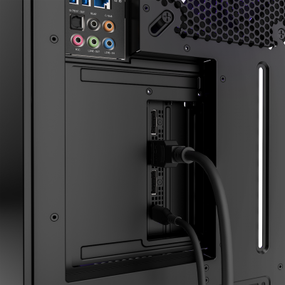 Комплект вертикального крепления видеокарты NZXT Vertical GPU Mounting Kit черный