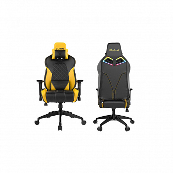 Игровое кресло GAMDIAS ACHILLES E1 L BY <YELLOW, спинка:86см, наклон: 150, нагрузка: до 200кг> v2
