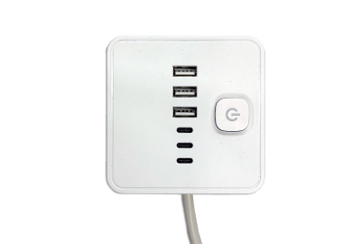 Сетевой фильтр SMART SM-UN041K1F3M <белый, 16А, 4роз, 3М, Унив. розетка, 3*USB, 3*Type-C>