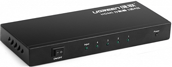 Разветвитель HDMI 4x1 Ugreen 40202 <BLACK, 1in+4out, 40202>