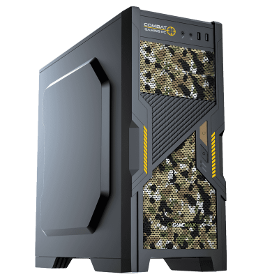 Корпус ПК без БП GameMax COMBAT G505 <FF:MidTower, MB:ATX, USB2.0*1, USB3.0*1, 410*185*412mm, 0.5mm>