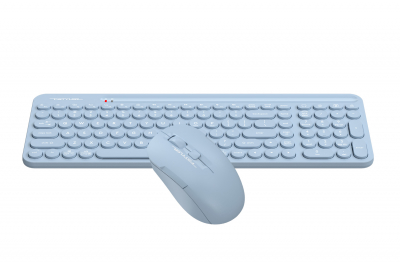 Клавиатура+мышь беспроводная A4tech Fstyler FG3300 Air Blue
