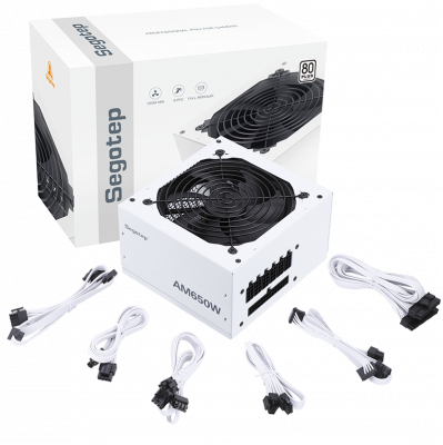 Блок питания ПК  650W SEGOTEP AM650W White <80+ WHITE>