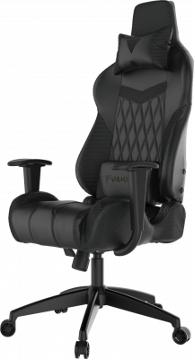 Игровое кресло GAMDIAS ACHILLES E2 L B <Black, спинка:86см, наклон: 150, нагрузка: до 200кг> v2