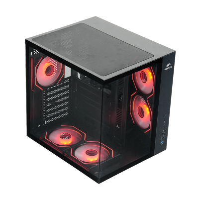 Корпус ПК без БП Wintek Cube pro V909-B TG ATX midi tower black