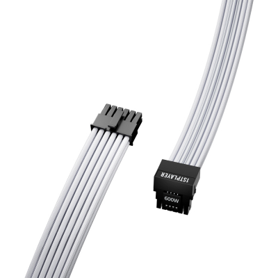 Кабель питания 1STPlayer PCI-E 5.0 угловой белый