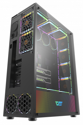 Корпус ПК без БП DarkFlash DF800 <EATX, 9x3.5, 7x2.5, 2xUSB 3.0, 2xUSB2.0, Audio, 552*271*771mm>